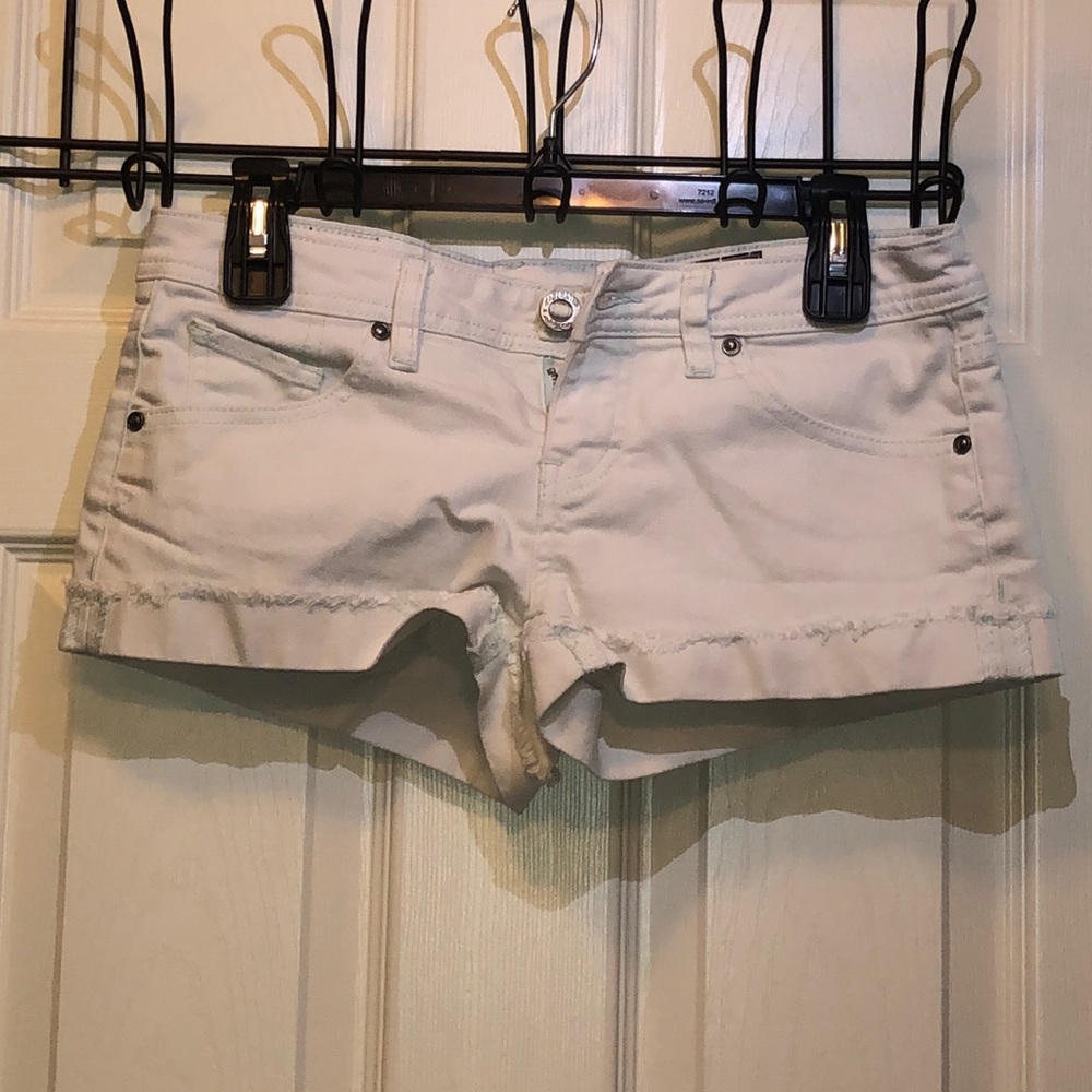 White/ Light Gray Volcom Women's Shorts